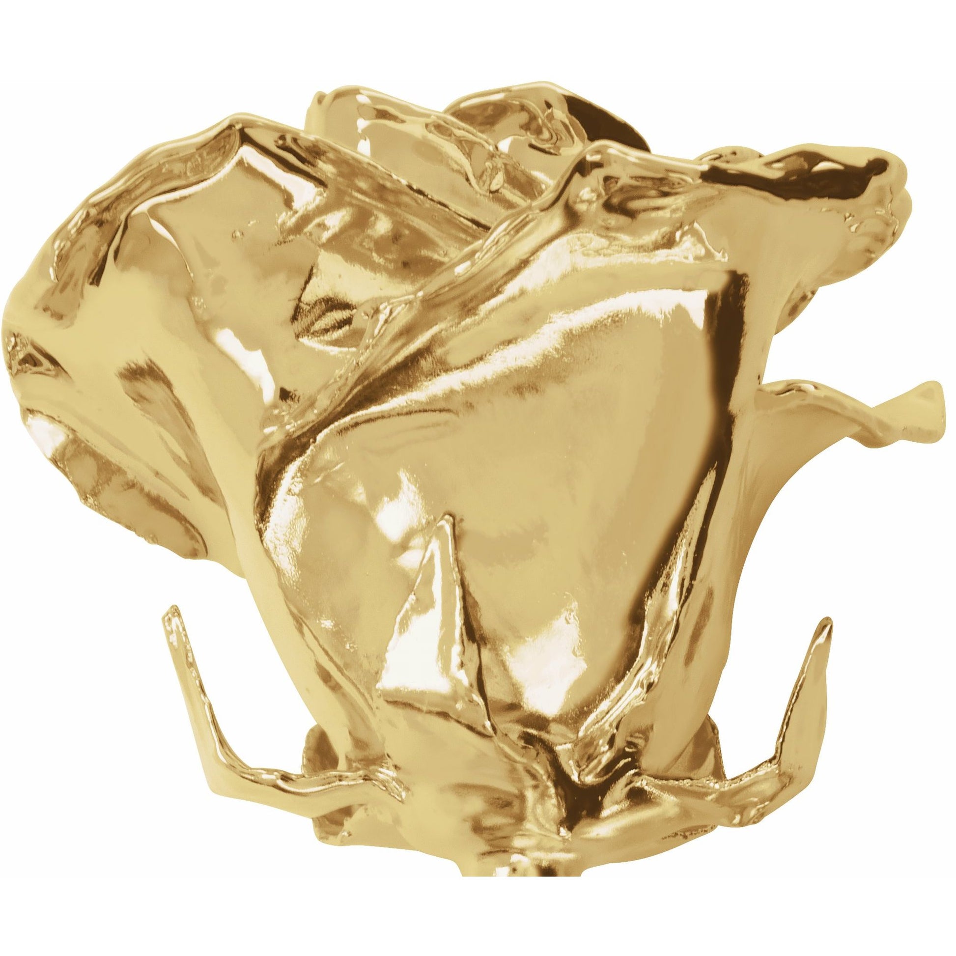 24K Gold Plated Rose for Luxury Home Decor
